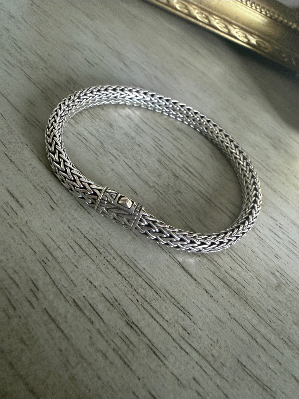 John Hardy Silver Woven Bracelet